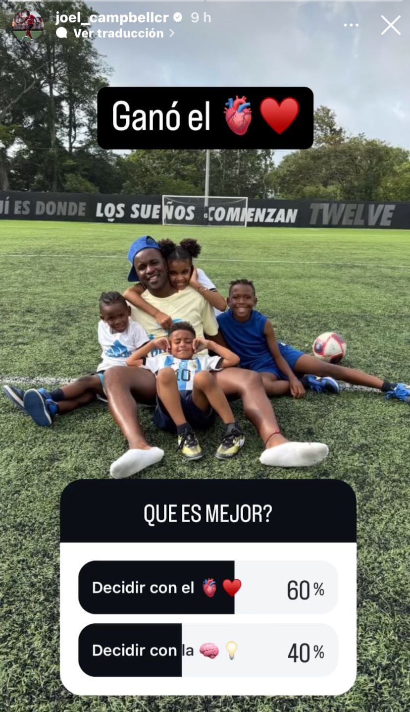 Joel Campbell lanzó esta pregunta a sus seguidores en Instagram