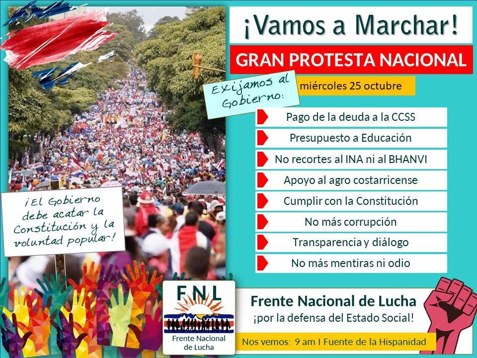 La marcha arranca a las 9 de la mañana en la plaza de la Democracia
