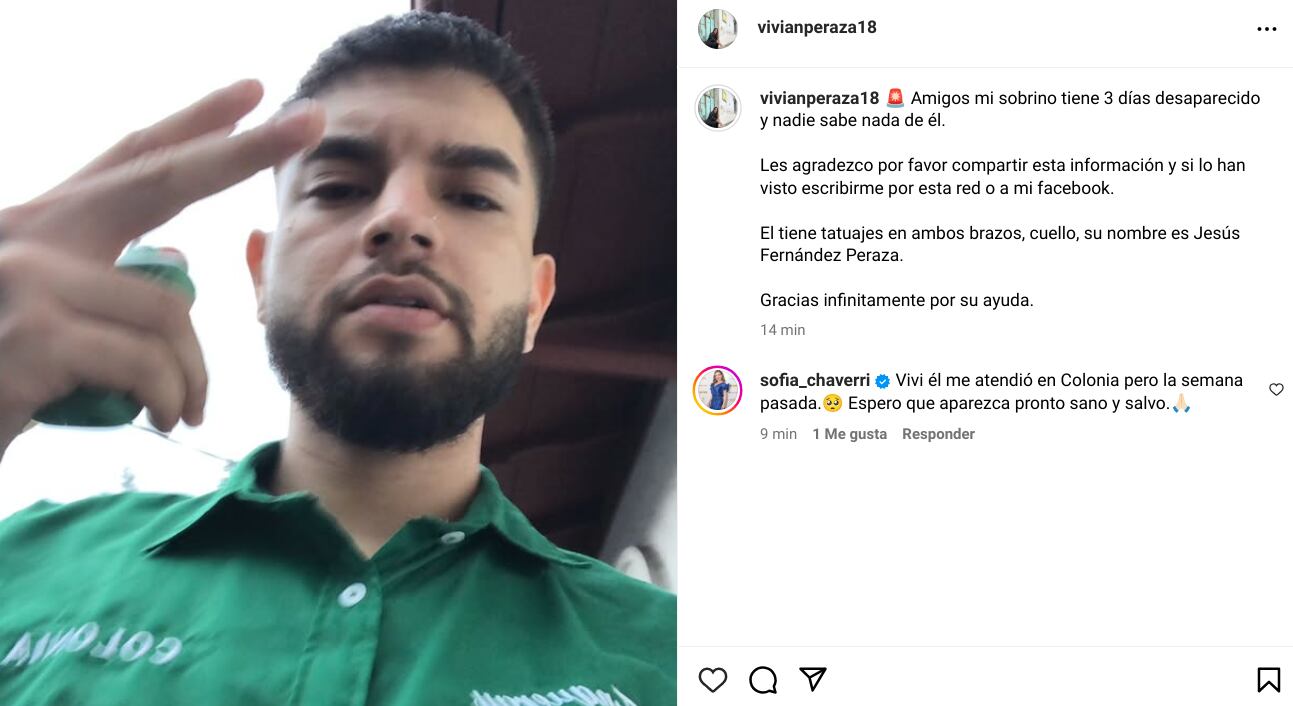 La productora de canal 7, Vivian Peraza, clamó ayuda este viernes por una dura y triste situación que enfrentan en su familia.