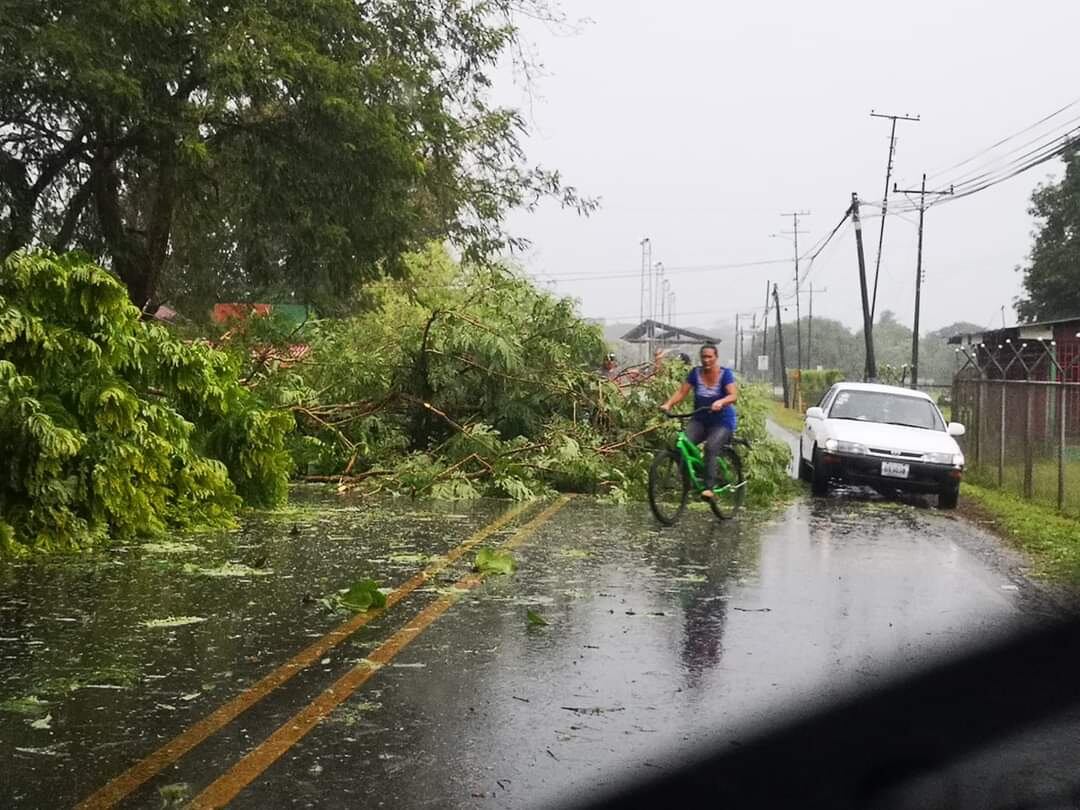 lluvias causan 60 incidentes en todo el país, afectando principalmente la zona sur. Foto cortesía.