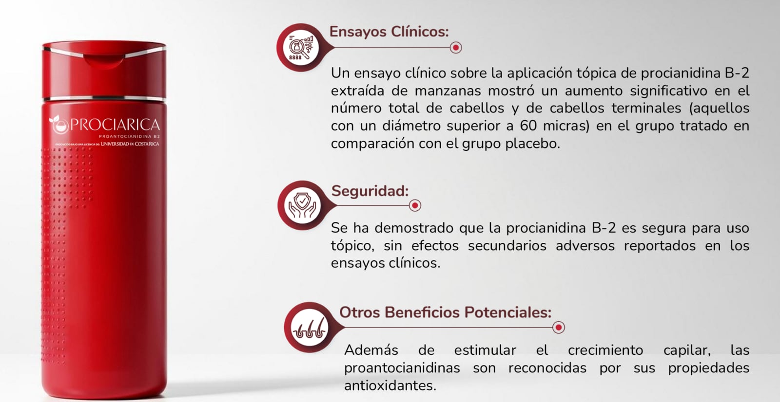 La historia de Rebeca Mora Monte, de 45 años, dueña del laboratorio costarricense Wimo Cosmetics, tiene un origen muy humano: su esposo, Andrés Wiessel, también de 45, comenzó a perder cabello muy rápido. La caída era tan fuerte que la preocupó