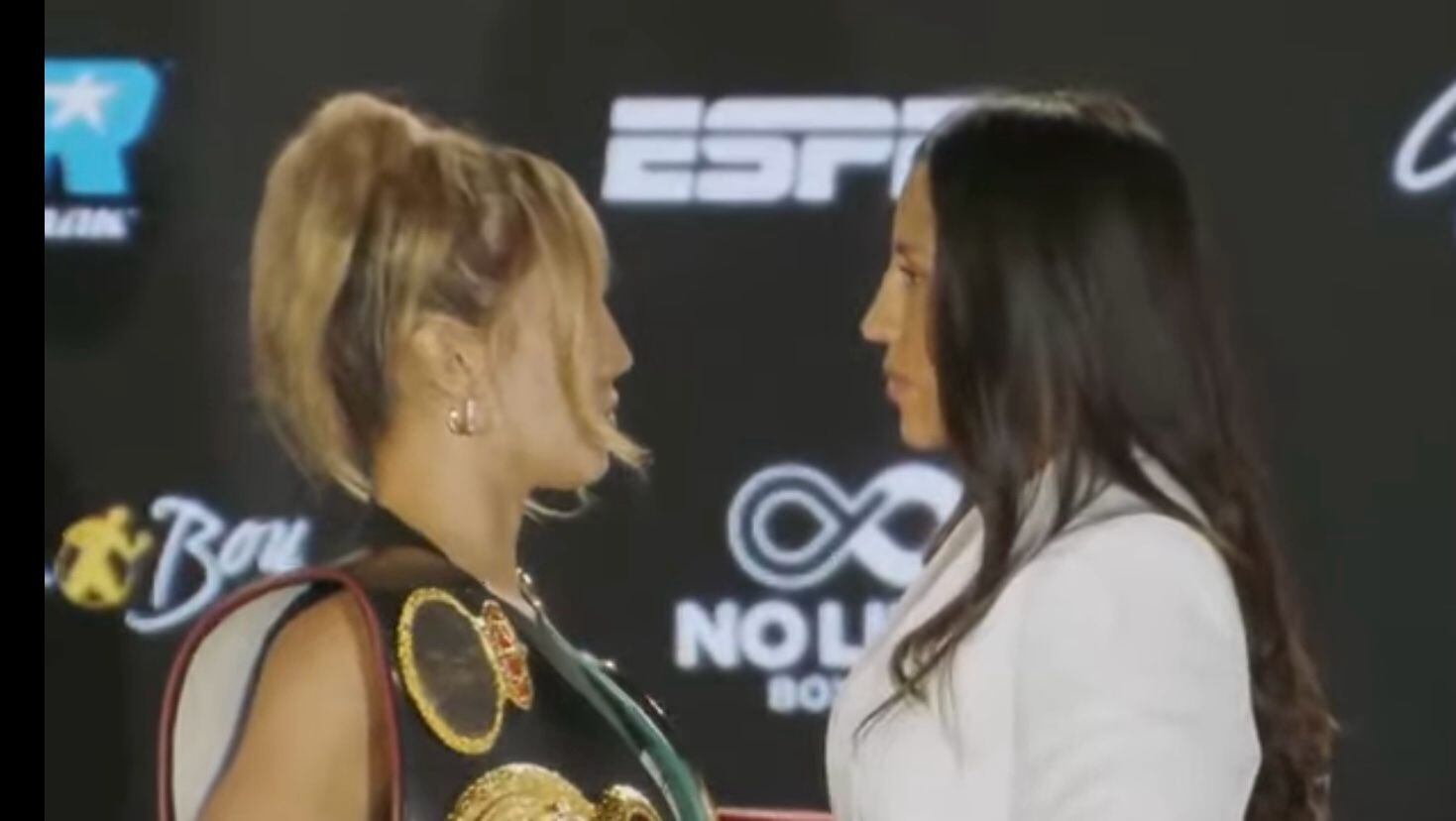 Yokasta Valle
Seniesa Estrada
Primer cara a cara antes de la pelea
7 de febrero del 2024
Tomada de Facebbok