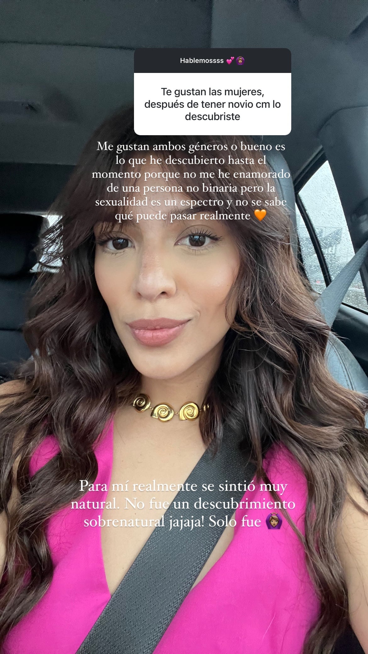 Celeste León, hija del cantante Erick León y hermana de María Fernanda León.