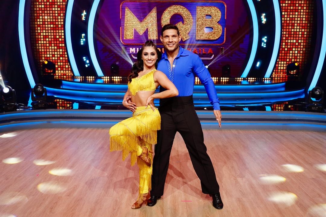 Berny Madrigal y su bailarina Alhana Morales en la primera temporada de Mira quién baila