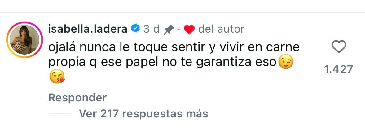 El video fue reposteado por el influencer Oswaldo Villalobos, donde comentó Isabella Ladera. Foto: Instagram