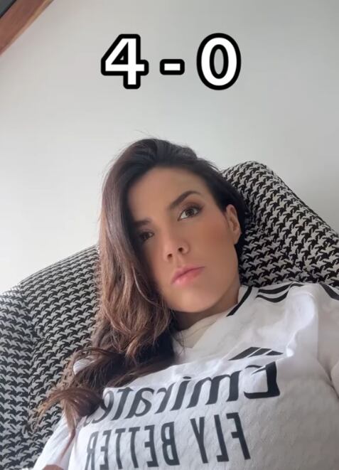 La periodista Pamela Muñoz tomó una medida radical, luego de la goleada del Real Madrid. Instagram Pamela Muñoz.