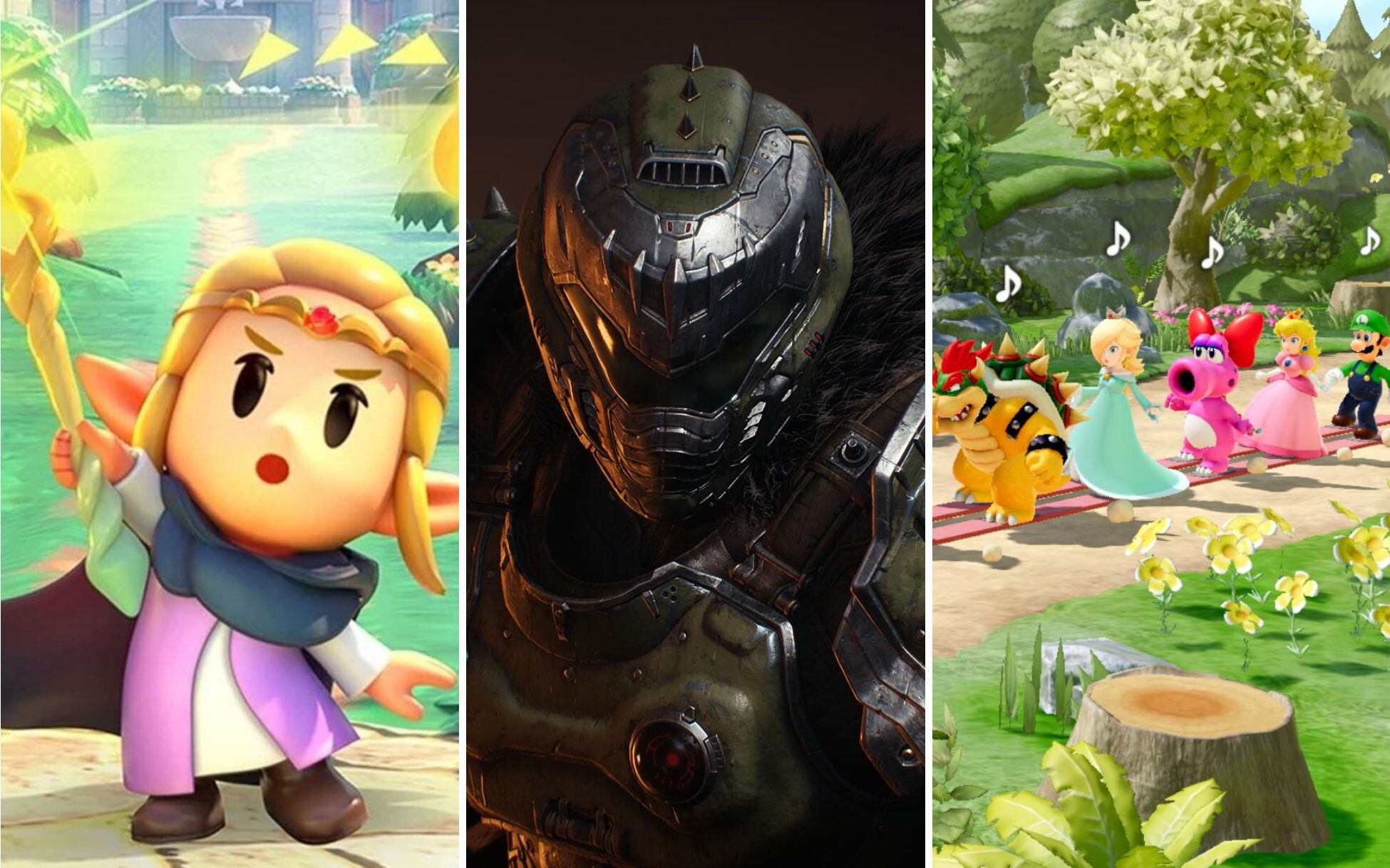 Los próximos meses vienen cargados de juegos con grandes franquicias como The Legend of Zelda y Doom y, nombres nuevos como Killer Bean. Crédito: Xbox y Nintendo.