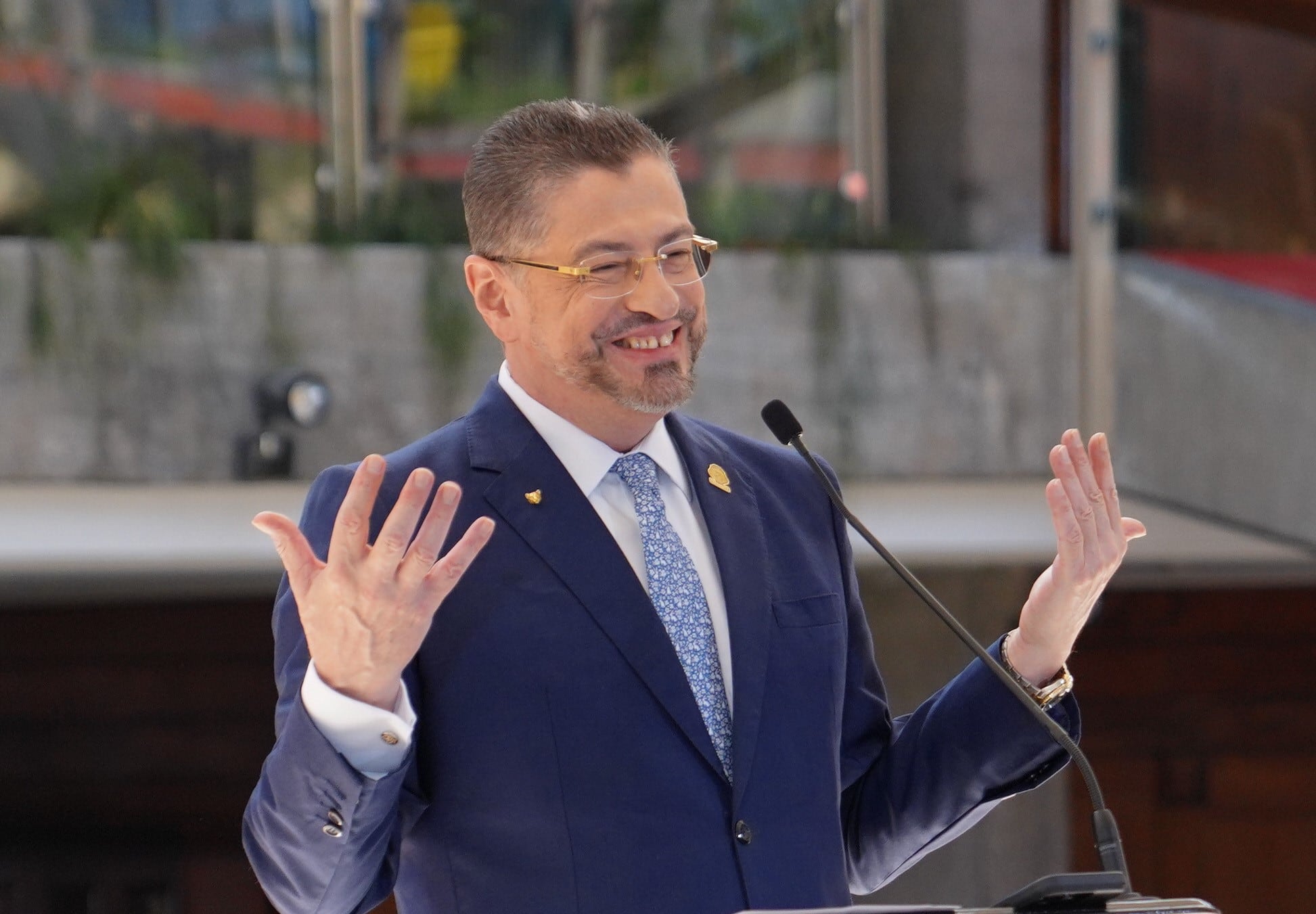 Rodrigo Chaves en conferencia de prensa