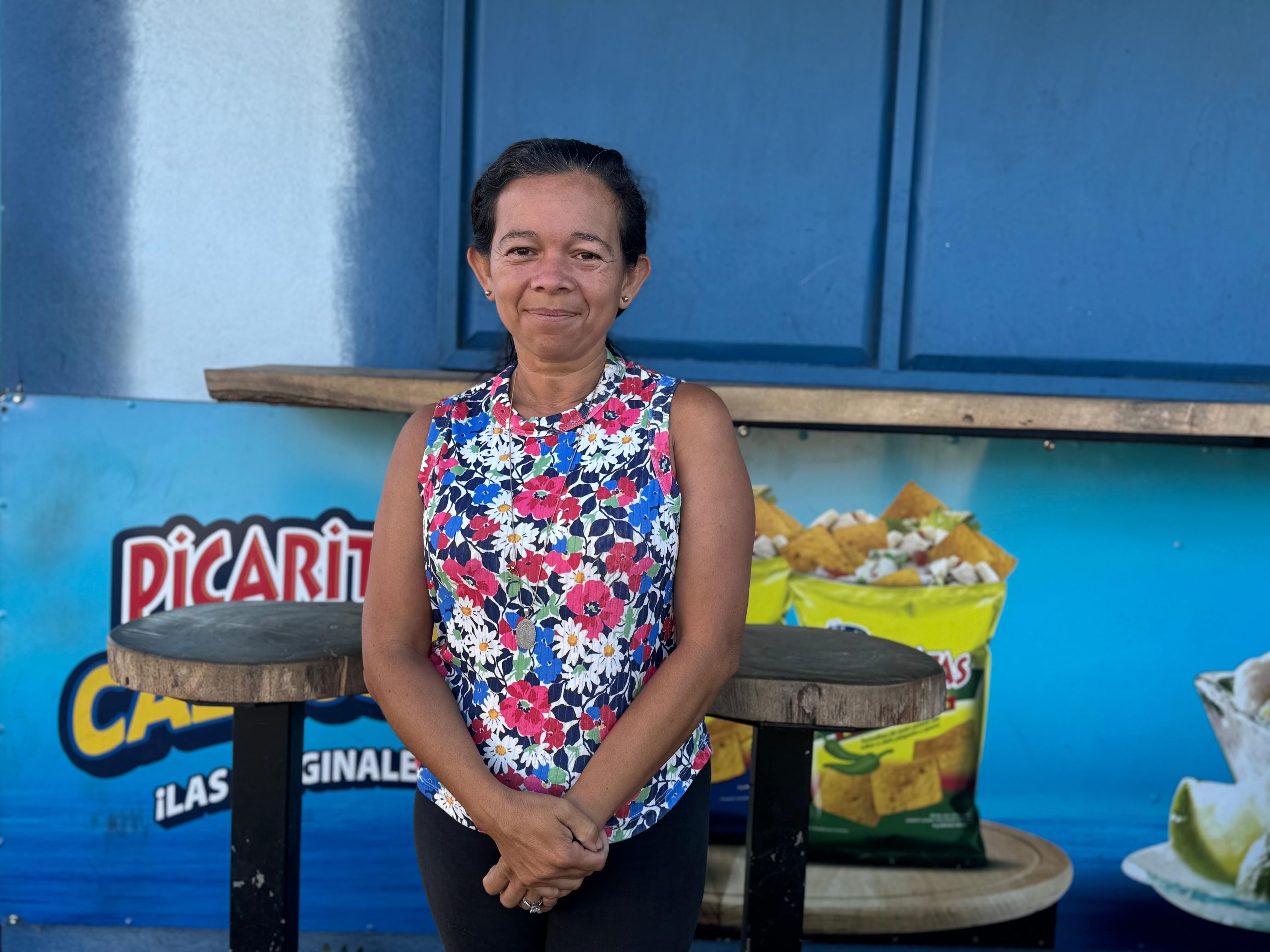 Una vecina de San Juan de Dios convirtió su carreta y los plátanos en una gran oportunidad.