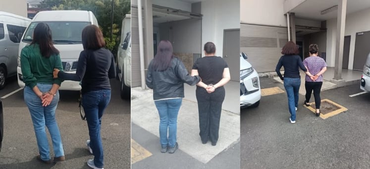 Las mujeres fueron detenidas como sospechosas de peculado