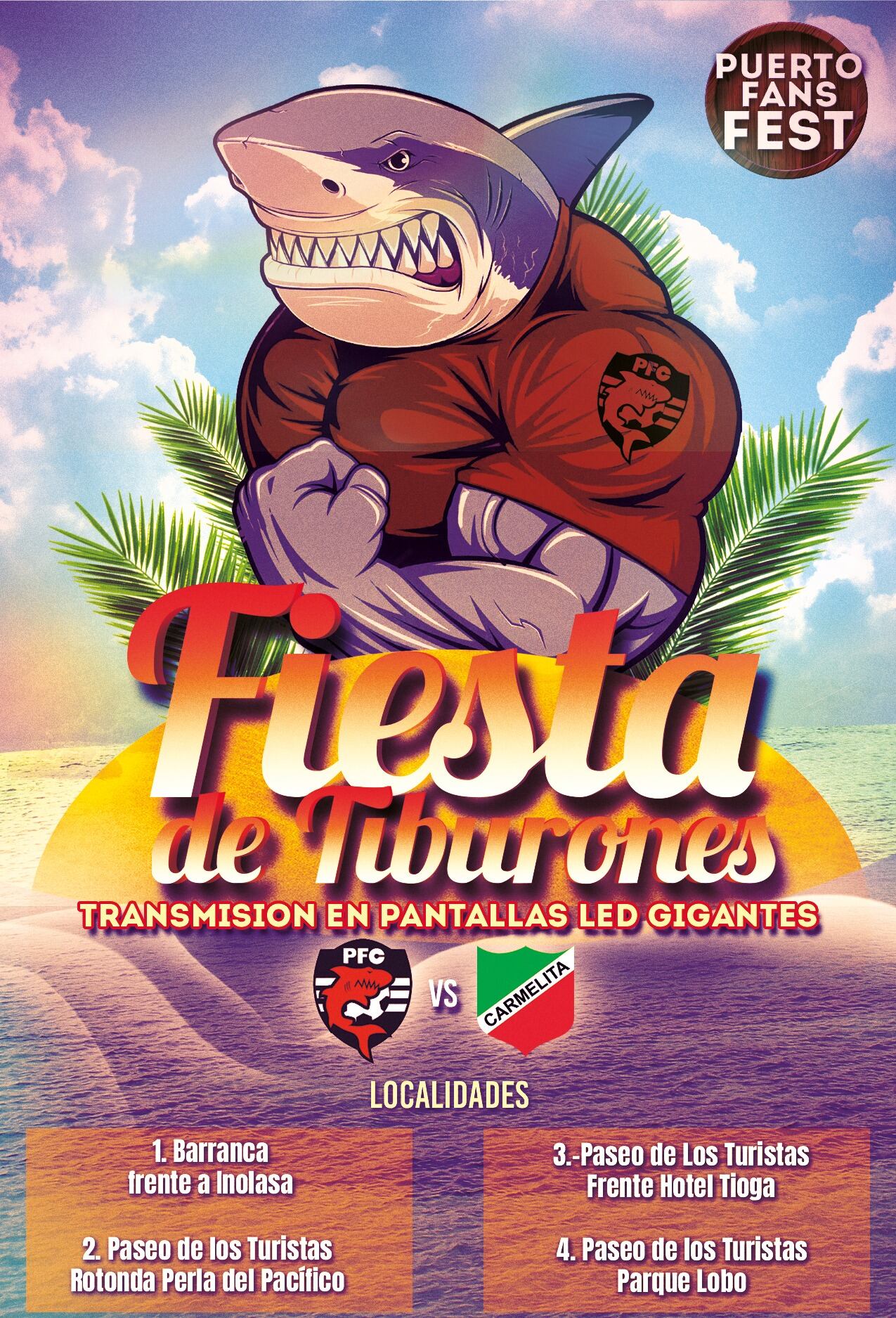 Afiche del Fan Fest que se realizará el domingo. Facebook.