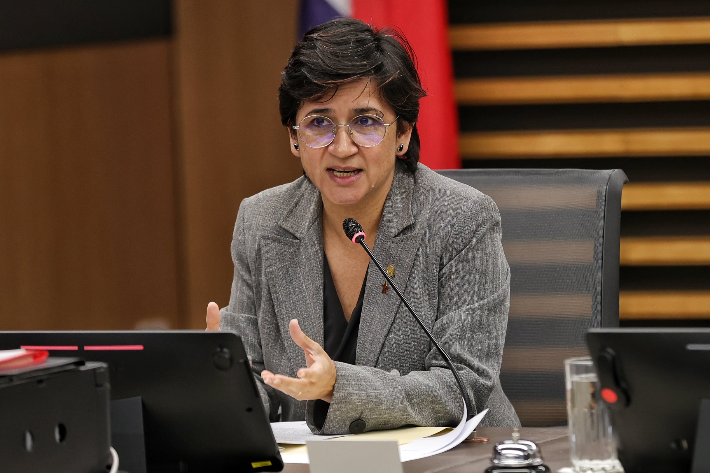 05/09/2025/ Comisión especial sobre levantamiento de la inmunidad de Rodrigo Chaves donde participaron los diputados Andrea Álvarez, Rocio Alfaro y Daniel Vargas / foto John Durán