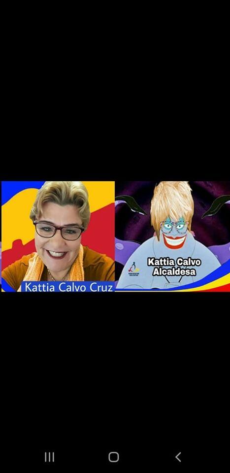 Kattia Calvo Cruz igualita a Paquita la del barrio, es candidata a alcaldesa