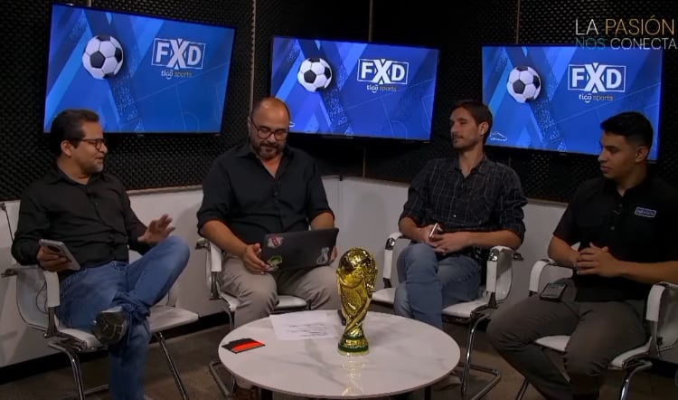 Kristian Mora, periodista deportivo y dueño del programa Fútbol por dentro, que se transmite por Tigo Sports.