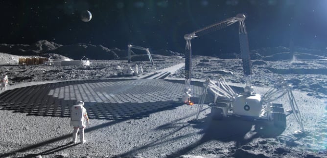 Casas de la NASA en la Luna y Marte