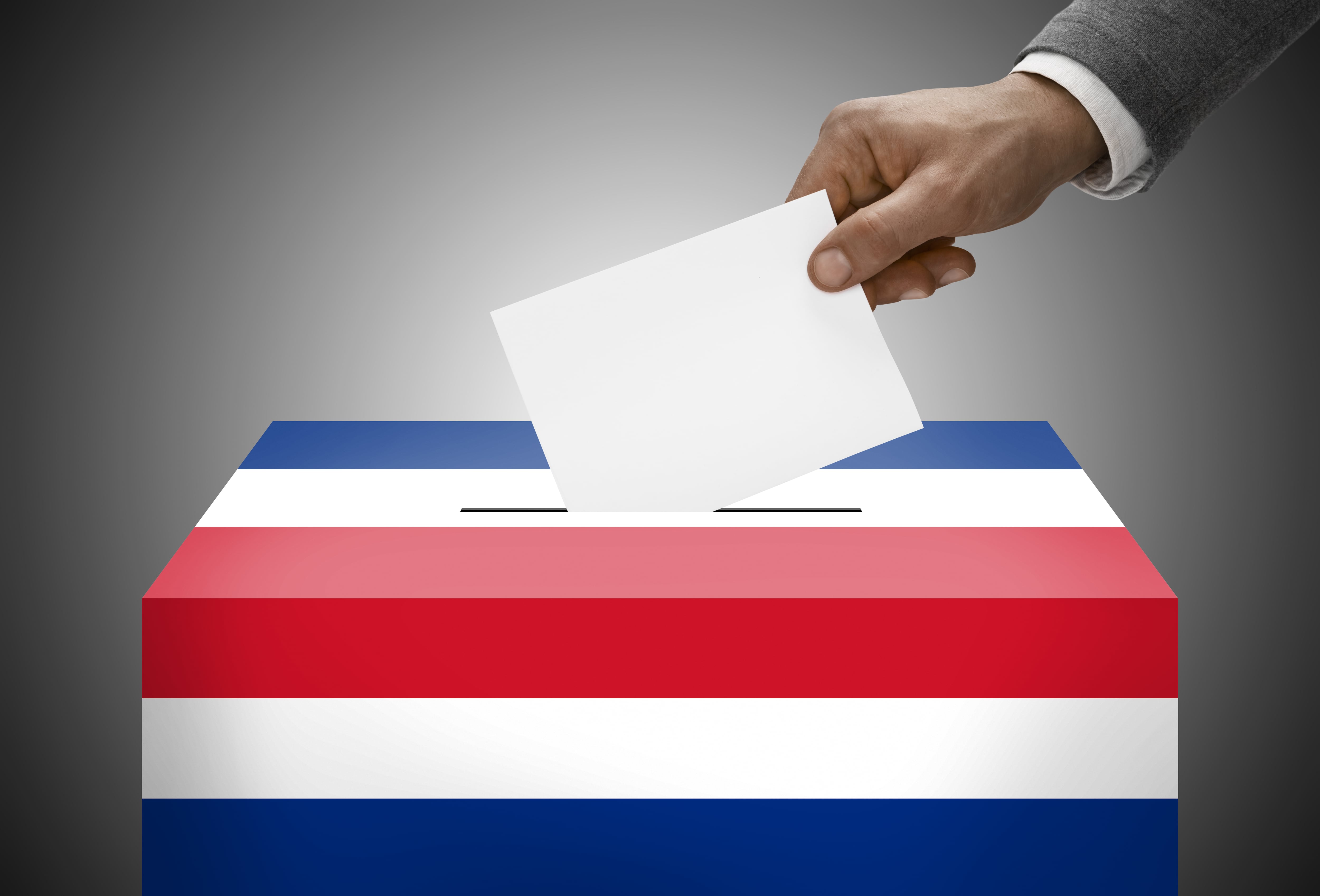 voto, votación, elecciones, urnas, bandera de Costa Rica, sufragio, votar, comicios electorales