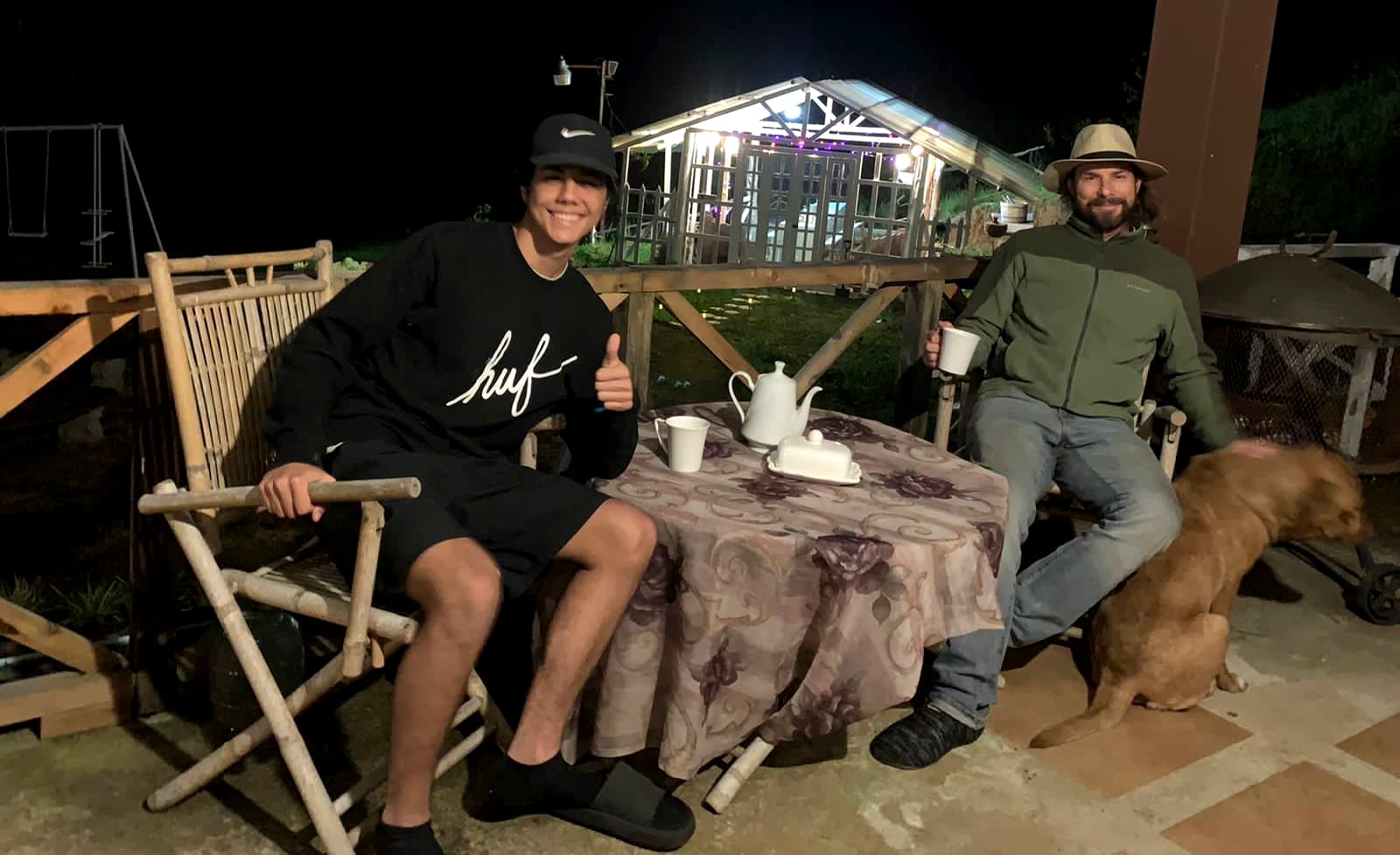 Thiago Cordero y su padre Victor Cordero