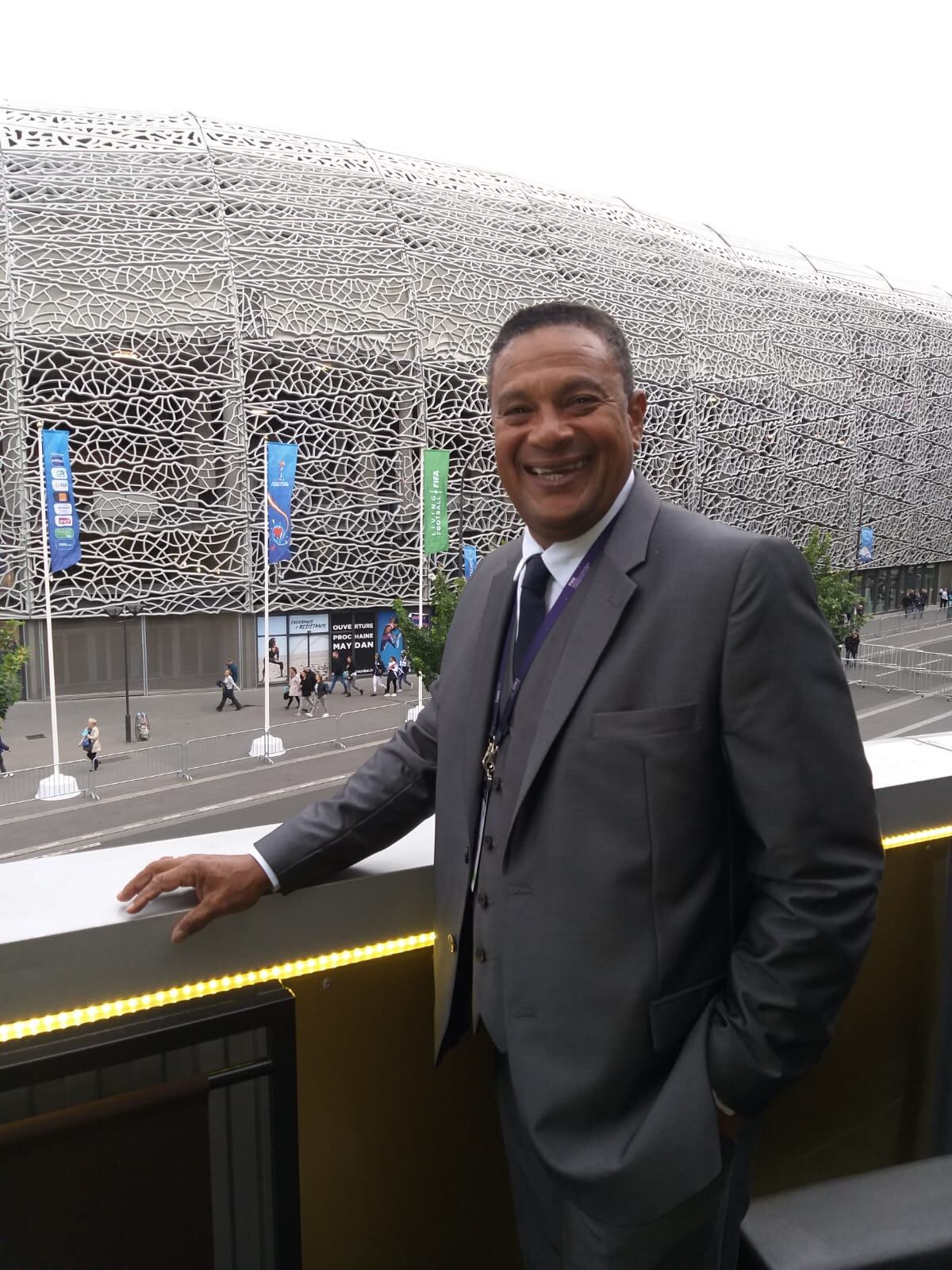 Alfredo Withaker, presidente de la Federación de Futbol de Gran Caimán