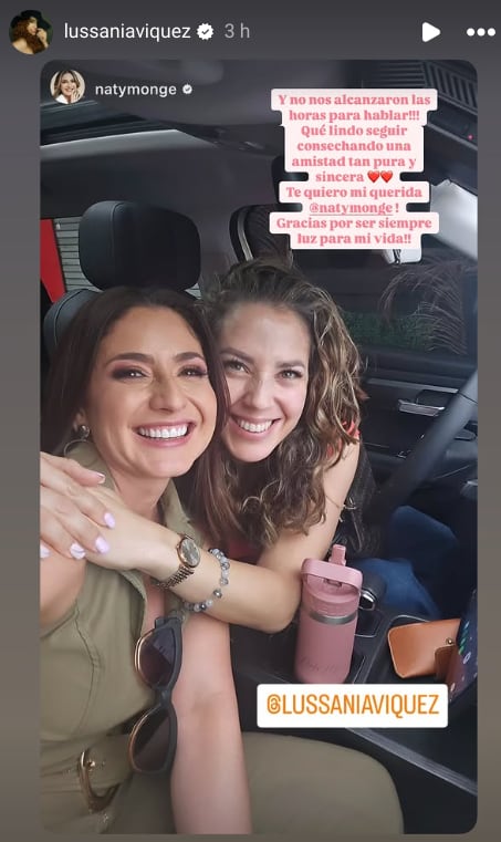 Lussania Víquez aceptó que no le alcanzaron las horas para ponerse al día con su querida amiga y excompañera