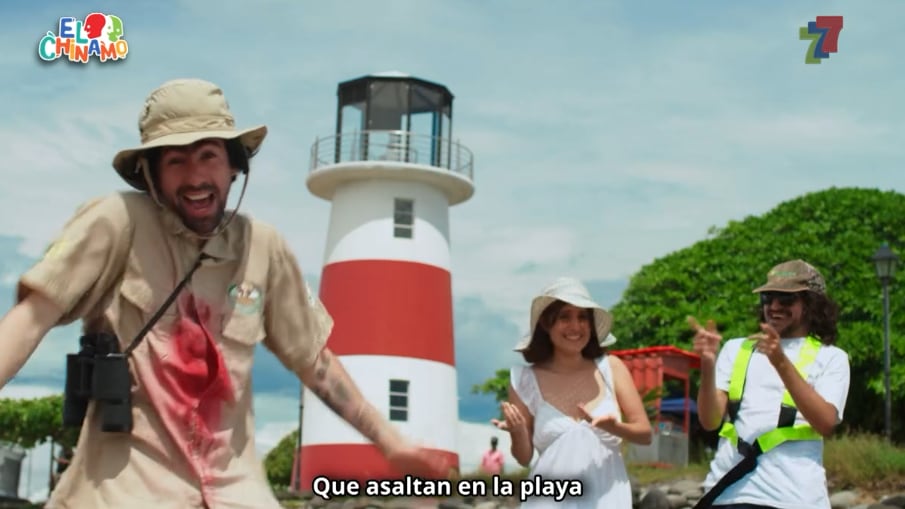 Un paraíso que ya no existe es lo que dedidó el chinaoke de la noche de este martes 16 de diciembre en la temporada del Chinamo de Canal 7. Foto: Captura de pantalla