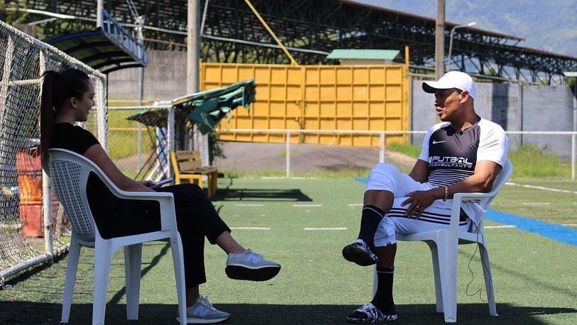 Periodista Irene Chinchilla, de Tigo Sports