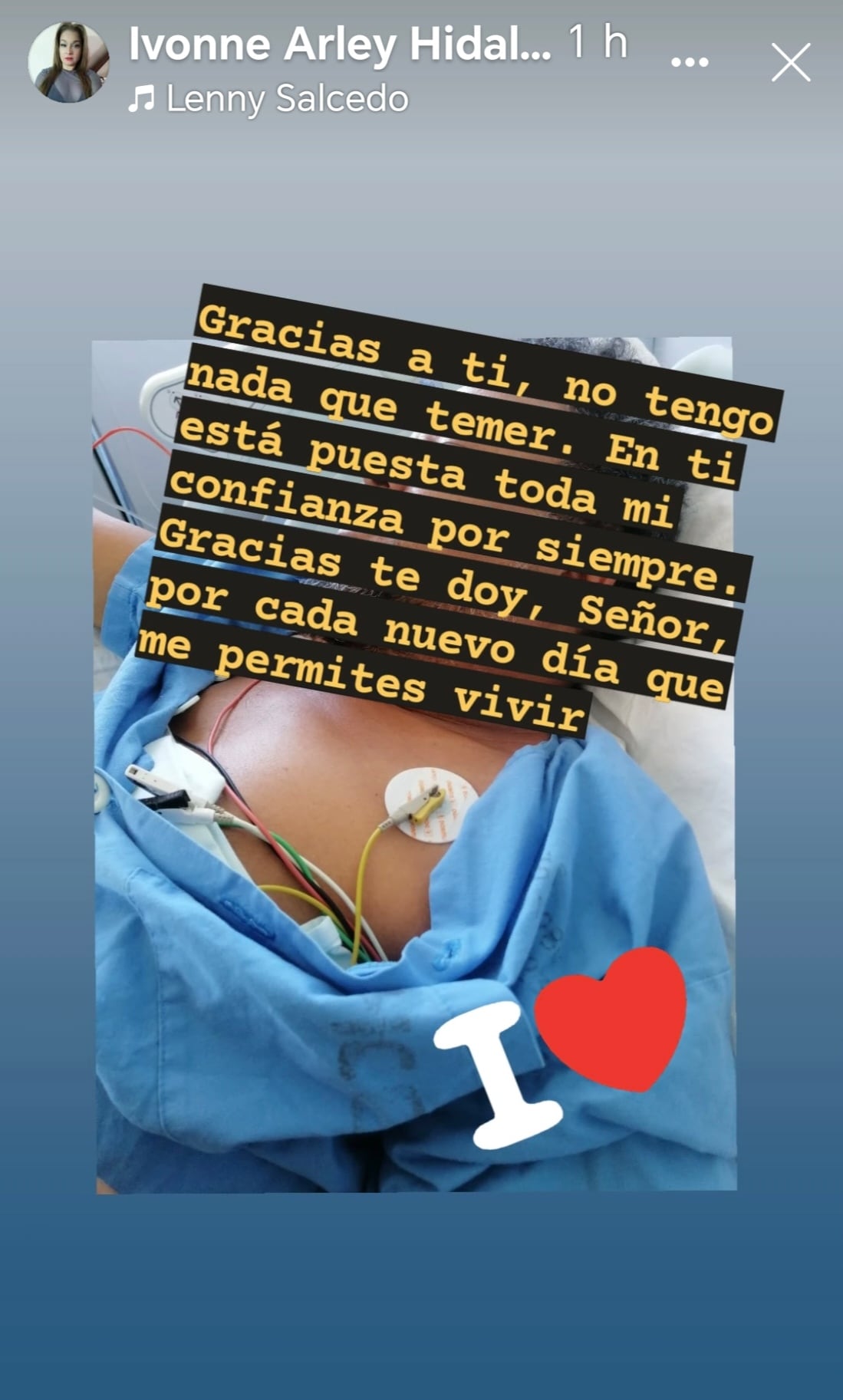 Ivonne Arley contó que su esposo Carlos Cruz mostró cierta mejoría de salud tras casi dos meses de estar hospitalizado.