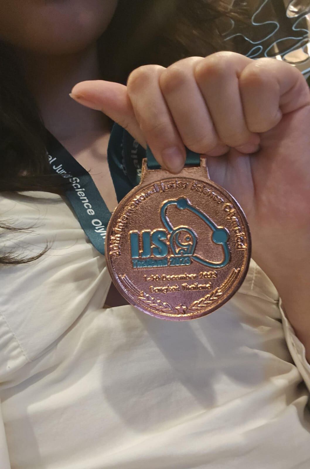 Sol Moya es una joven de San Carlos que ganó medalla de bronce en la Olimpiada Internacional de Ciencias. Cortesía.