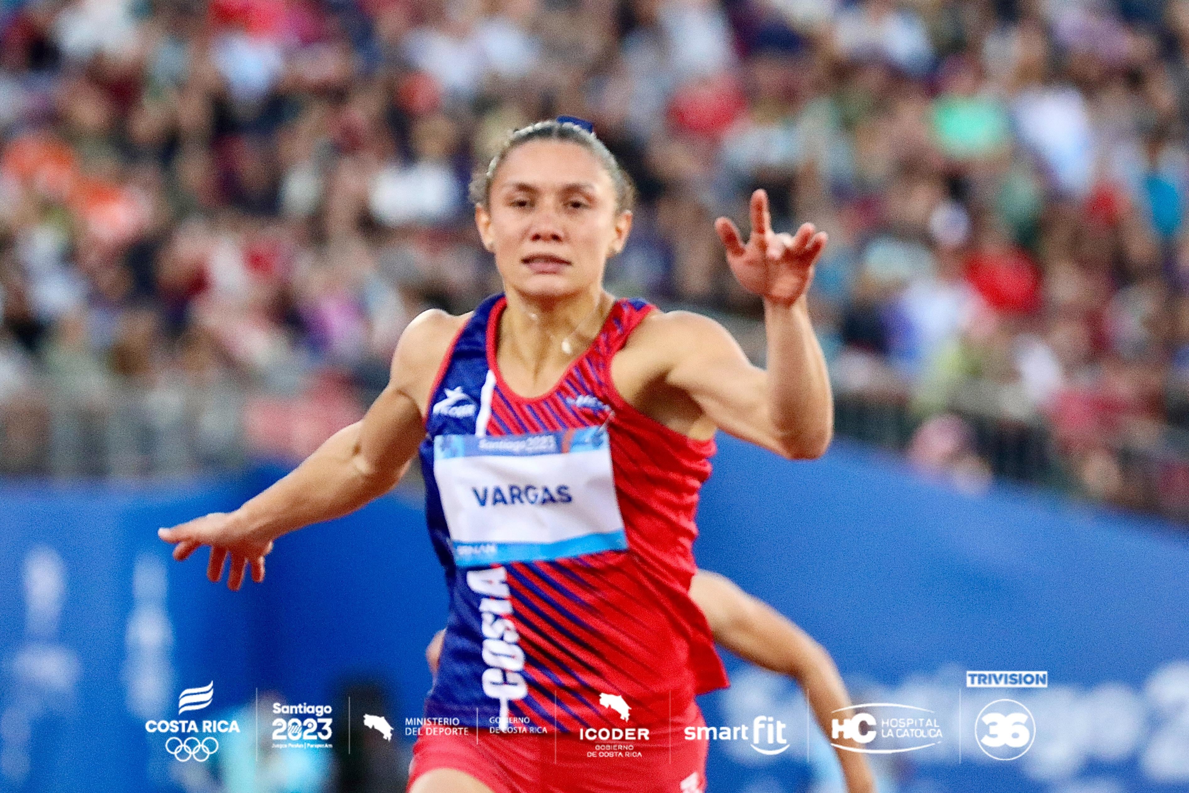 Andrea Vargas
100 metros vallas
Juegos Panamericanos 
Santiago de Chile 2023
Semifinal
31 de octubre del 2023
Fotografía: Comité Olímpico