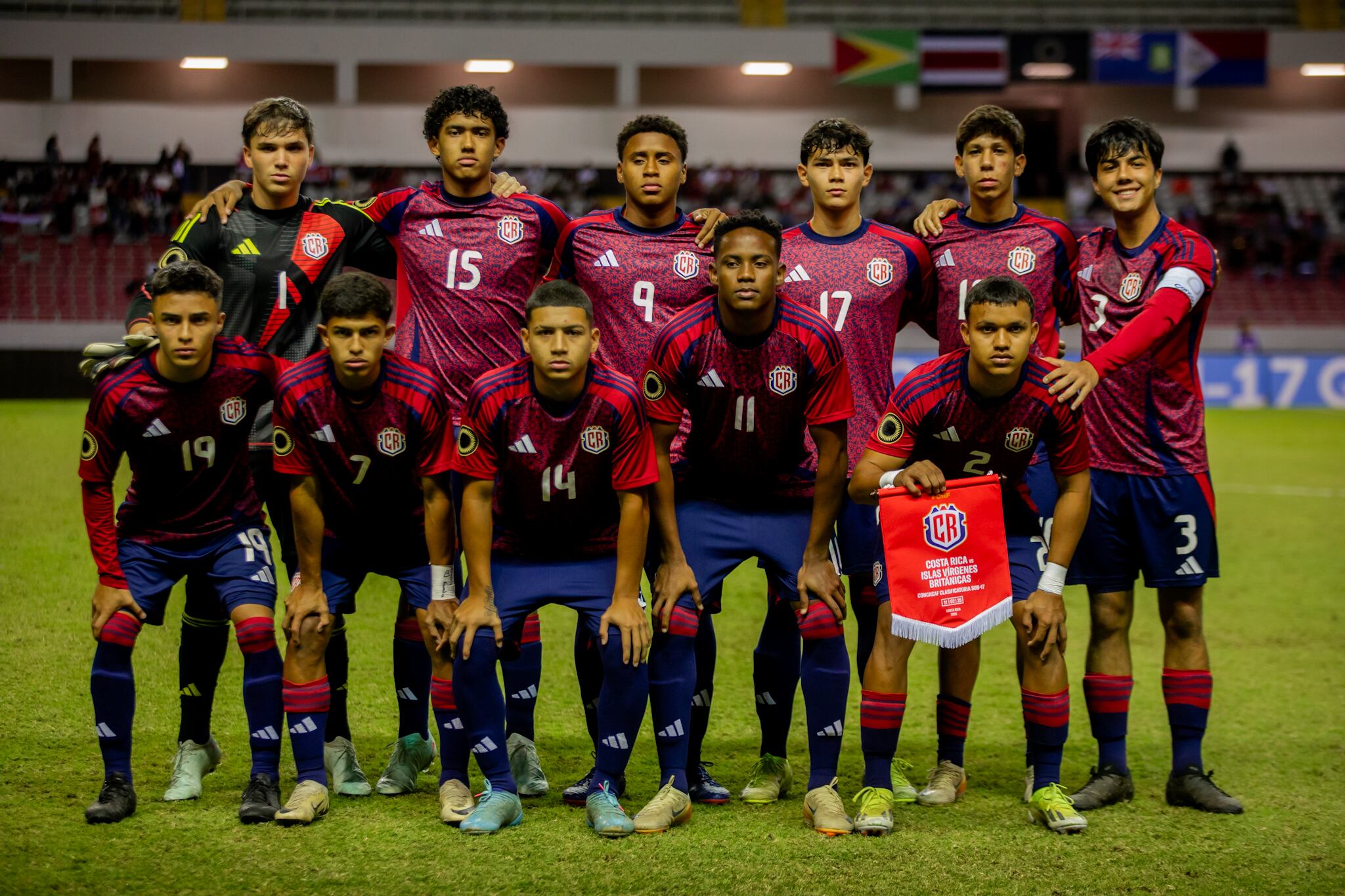 La Selección Sub-17 goleó a las Islas Vírgenes Británicas y se acerca al mundial de esta categoría, que se jugará en Catar. Prensa FCRF.