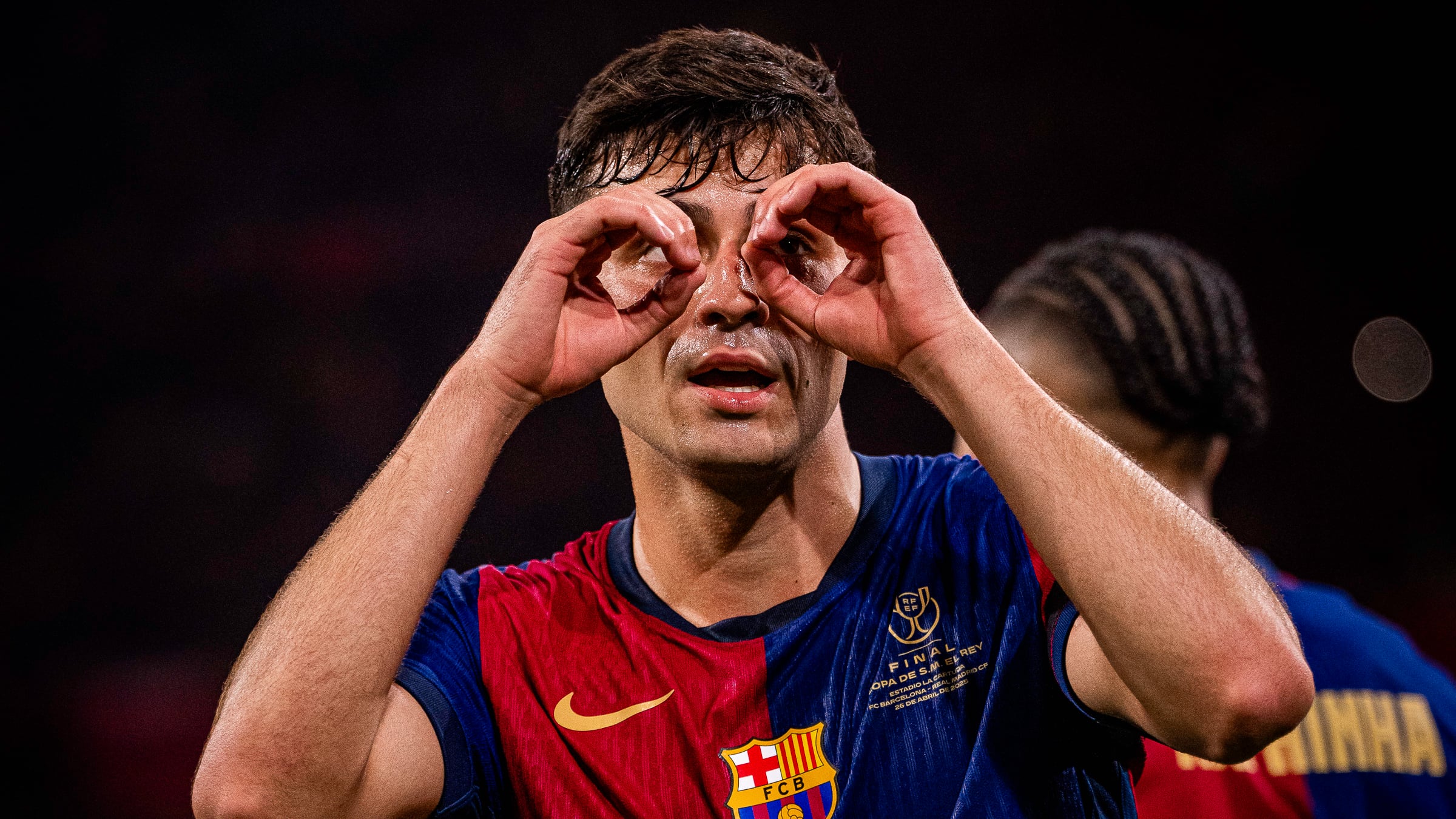 Un golazo de Pedri tiene ganando al Barcelona, en la final de la Copa del Rey, ante el Real Madrid. Foto tomada de X Barcelona.