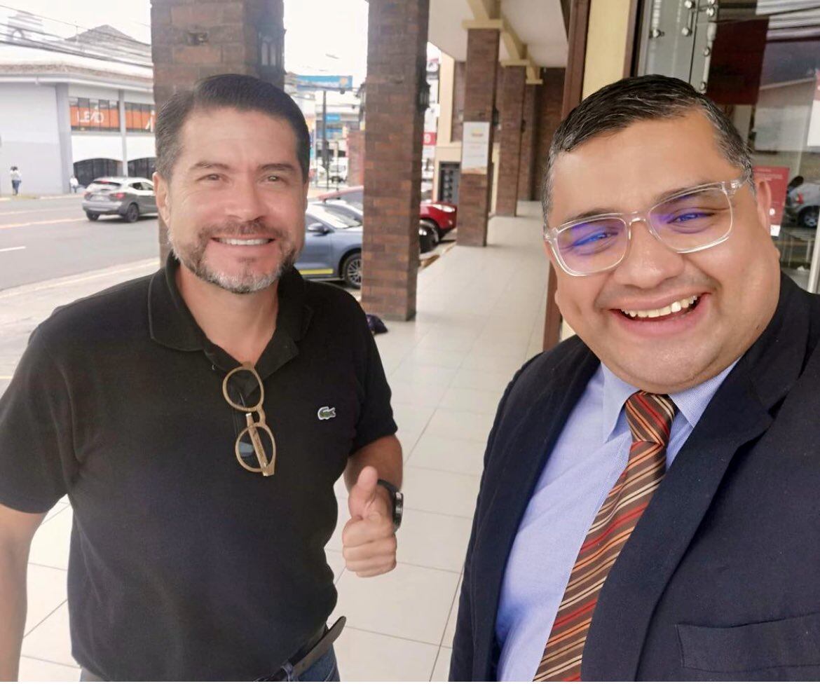 Gustavo López y Christian Sandoval. Twitter.