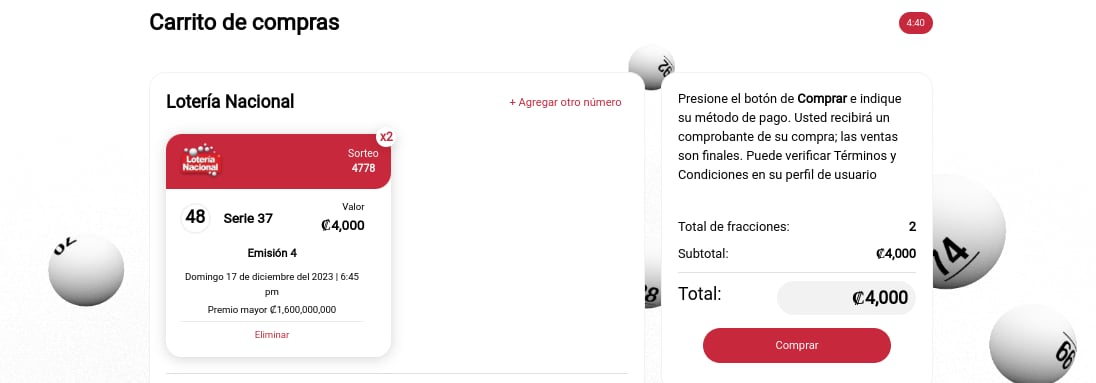 Compre en línea el Gordo Navideño.