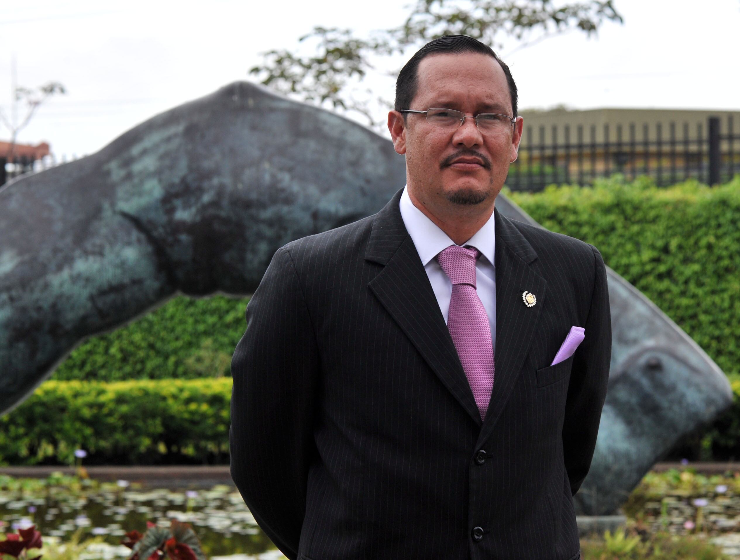 17/05/2013 En la casa presidencial el nuevo Viceministro de la Presidencia Celso Gamboa,  y nuevo director de la DIS y comisionado nacional antidrogas/Alonso Tenorio