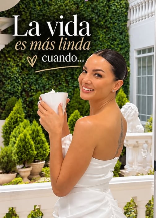 Verónica González se vería así vestida de novia.