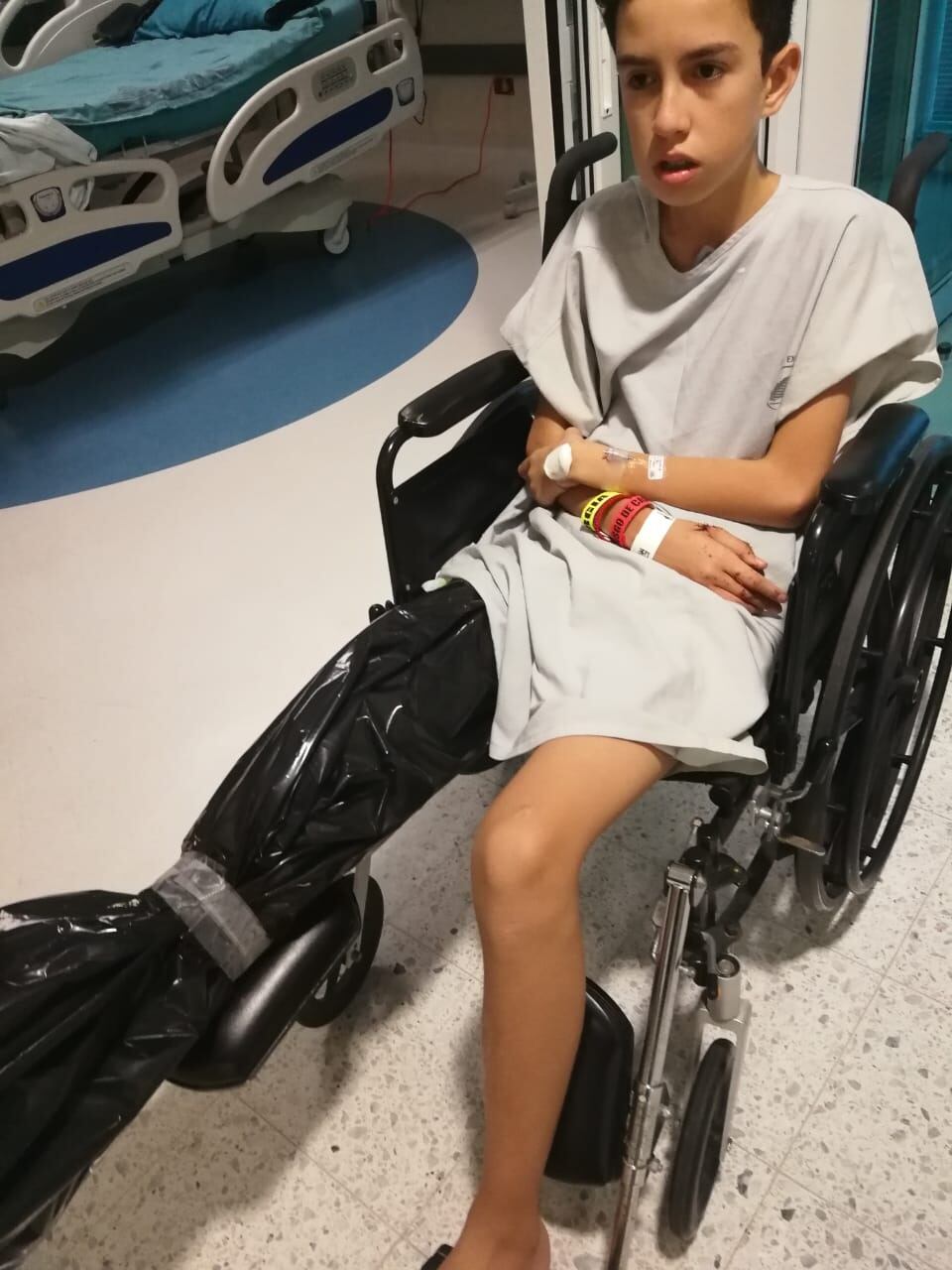 Deyton Hernández, joven que sobrevivió a atropello ocurrido en setiembre del 2018. Foto cortesía Alexandra Córdoba.