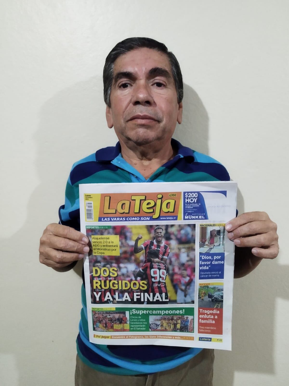 Ganador de la Teja Münkel lunes 16 de octubre