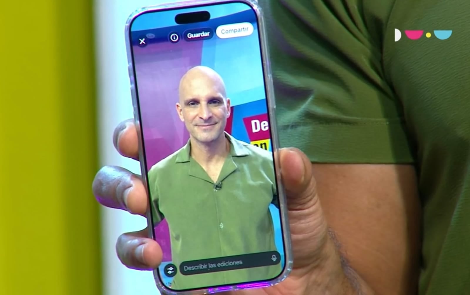 Bismarck Méndez con el nuevo 'look' de Maluma.