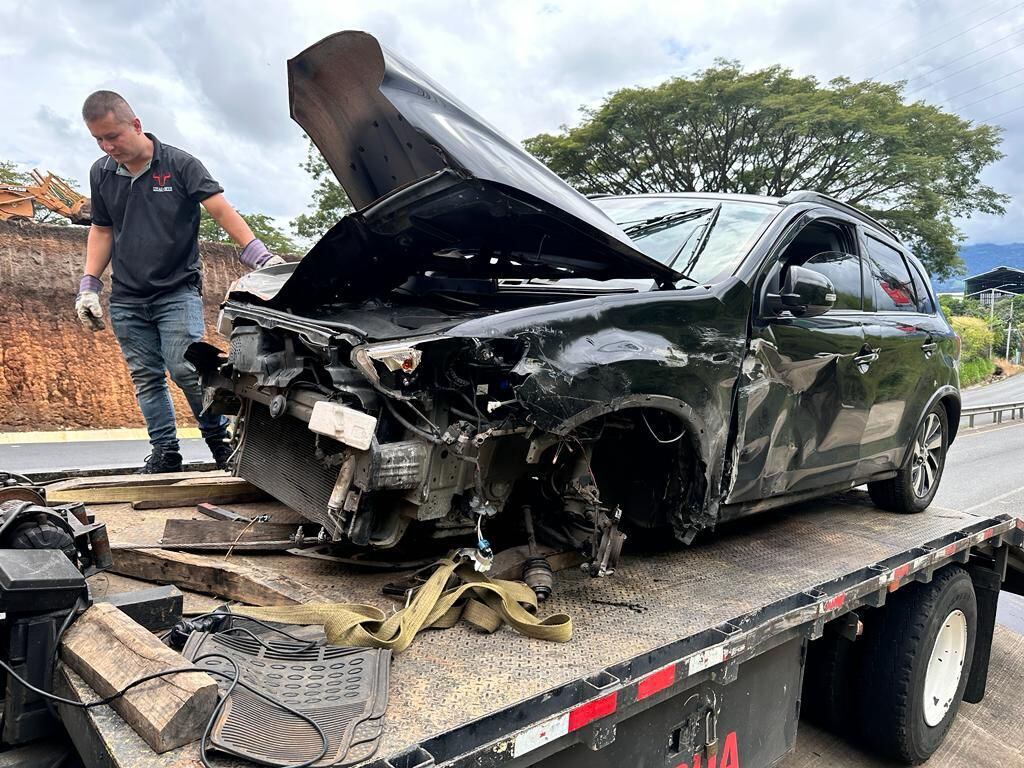 Modelo Manuela Toro por poco y pierde la vida producto de un accidente en Belén. Cortesía