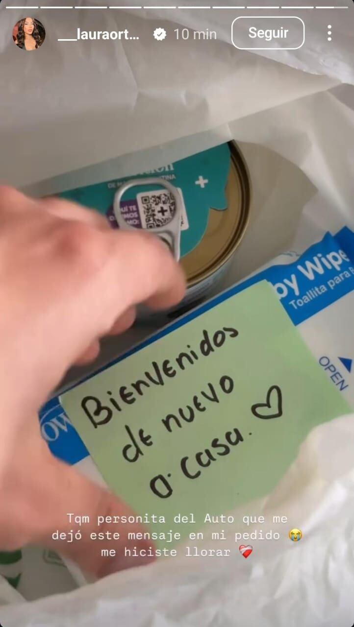 Laura Ortega recibió una linda bienvenida