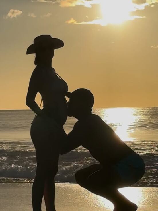 Greivin Morgan y su esposa Sheiris Montero a la espera de su primer hija.