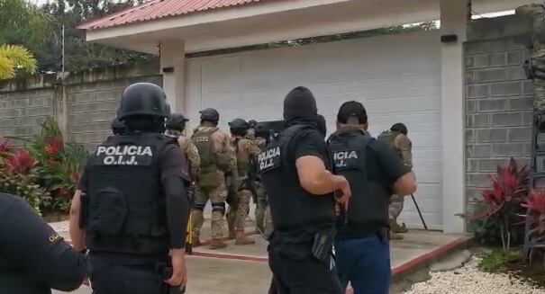 Allanamientos para desarticular banda dedicada al tráfico de cocaína a Europa. Foto OIJ.