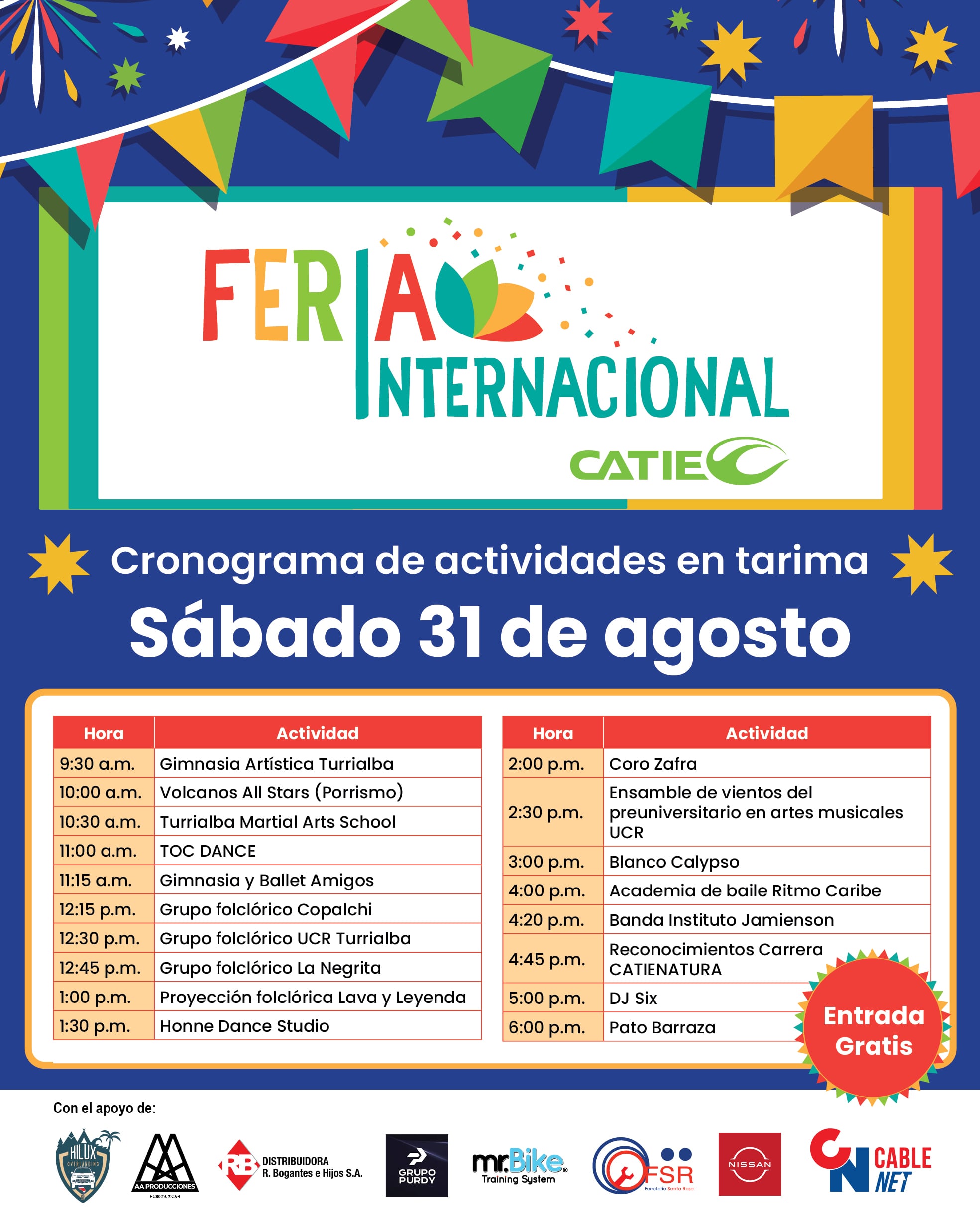 Ambos días estarán repletos de diversión.