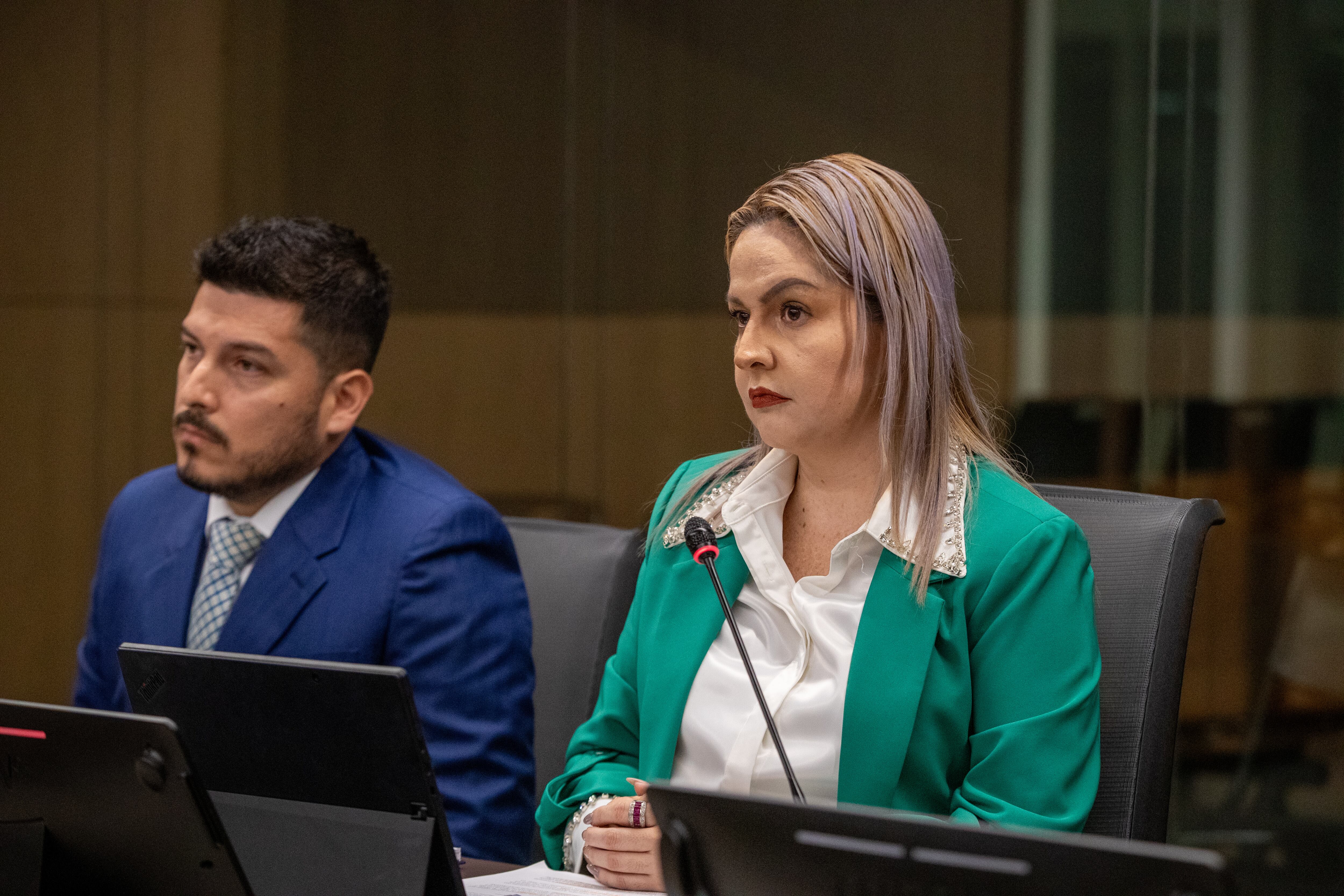 13/11/2023, San Jose, Asamblea Legislativa, comparecencia de Jacqueline González funcionaria del ICE en la comisión de investigación de contratos del SINART.