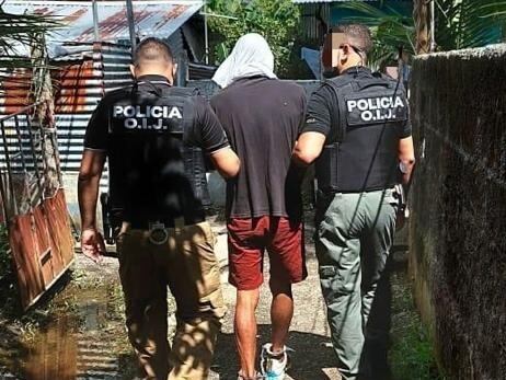 Detenido sospechoso de violar a dos extranjeras en Manuel Antonio de Quepos. Foto OIJ.