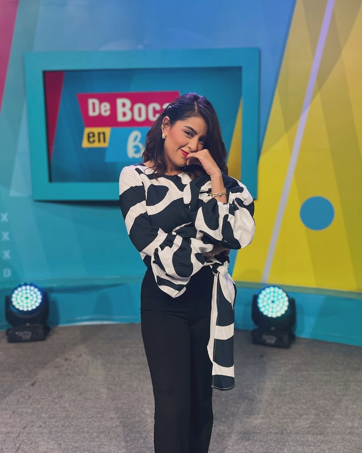 María Fernanda León, presentadora de De boca en boca.