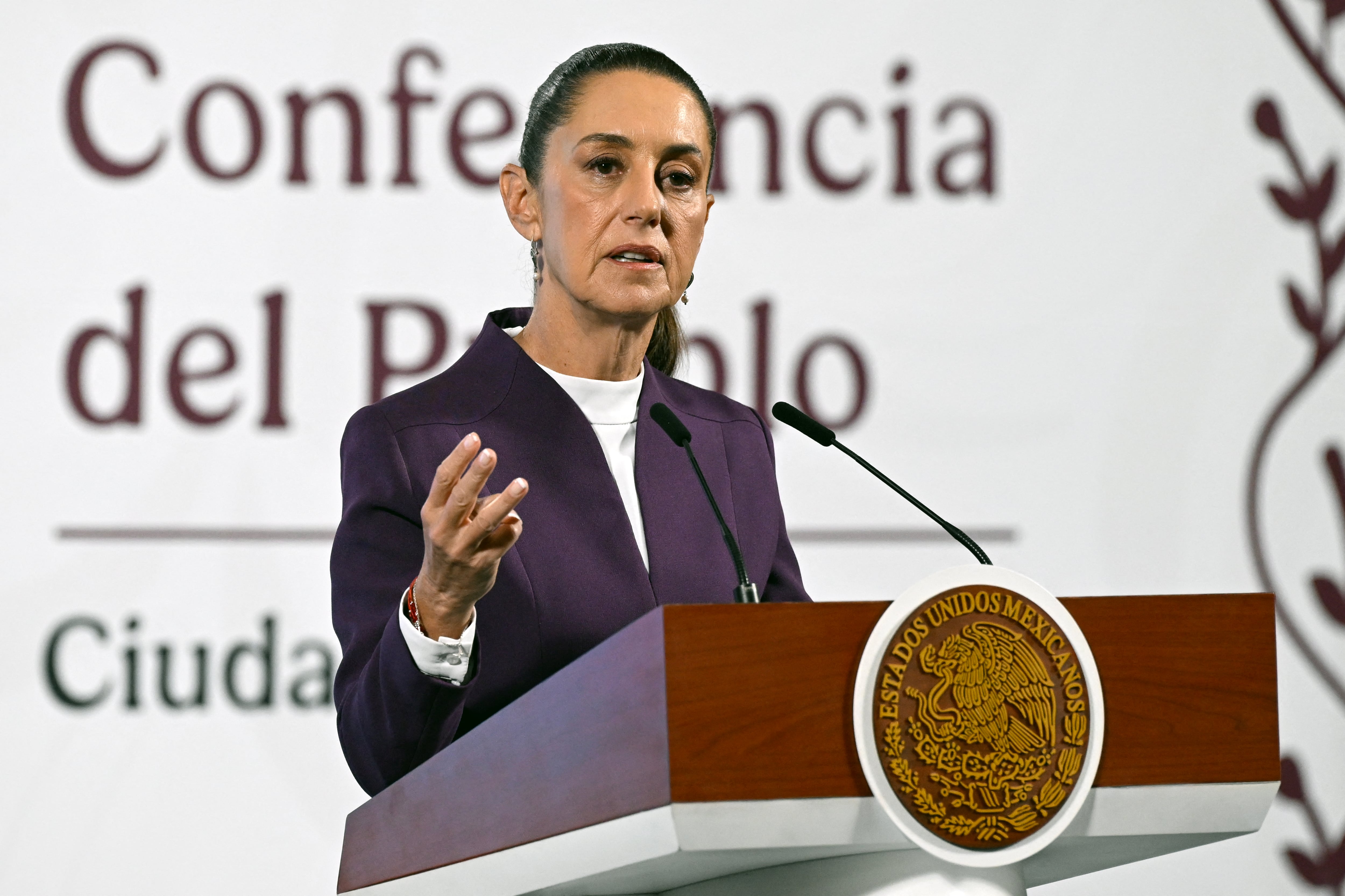 Claudia Sheinbaum, presidenta de México. Foto AFP.