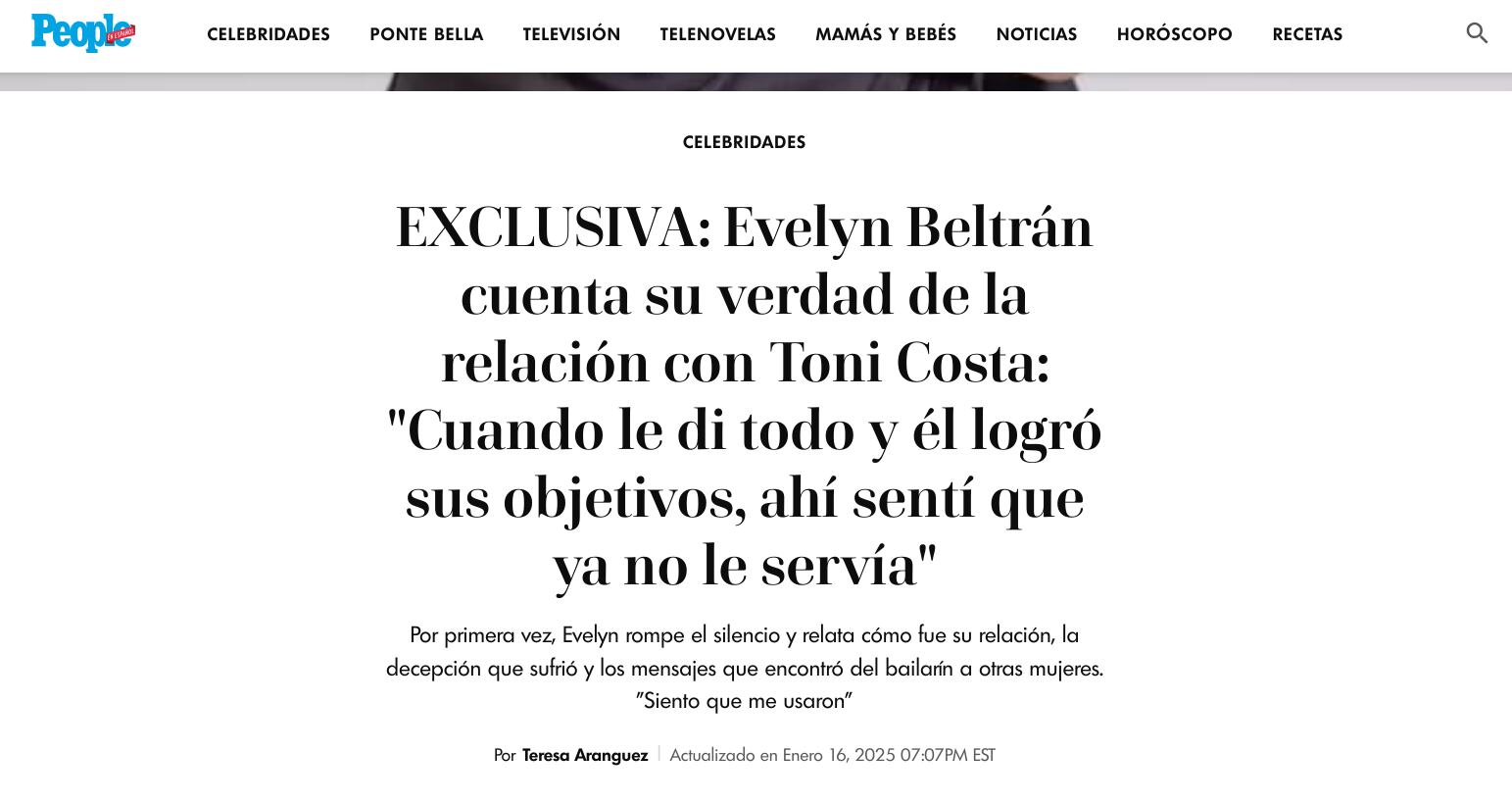 Evelyn Beltrán, ex de Toni Costa, actual pareja de Mimi Ortiz.