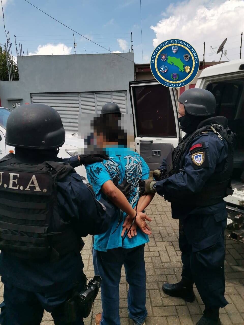 Detienen en San Pablo de Heredia a sospechoso por el homicidio de Luany Salazar. Foto MSP.