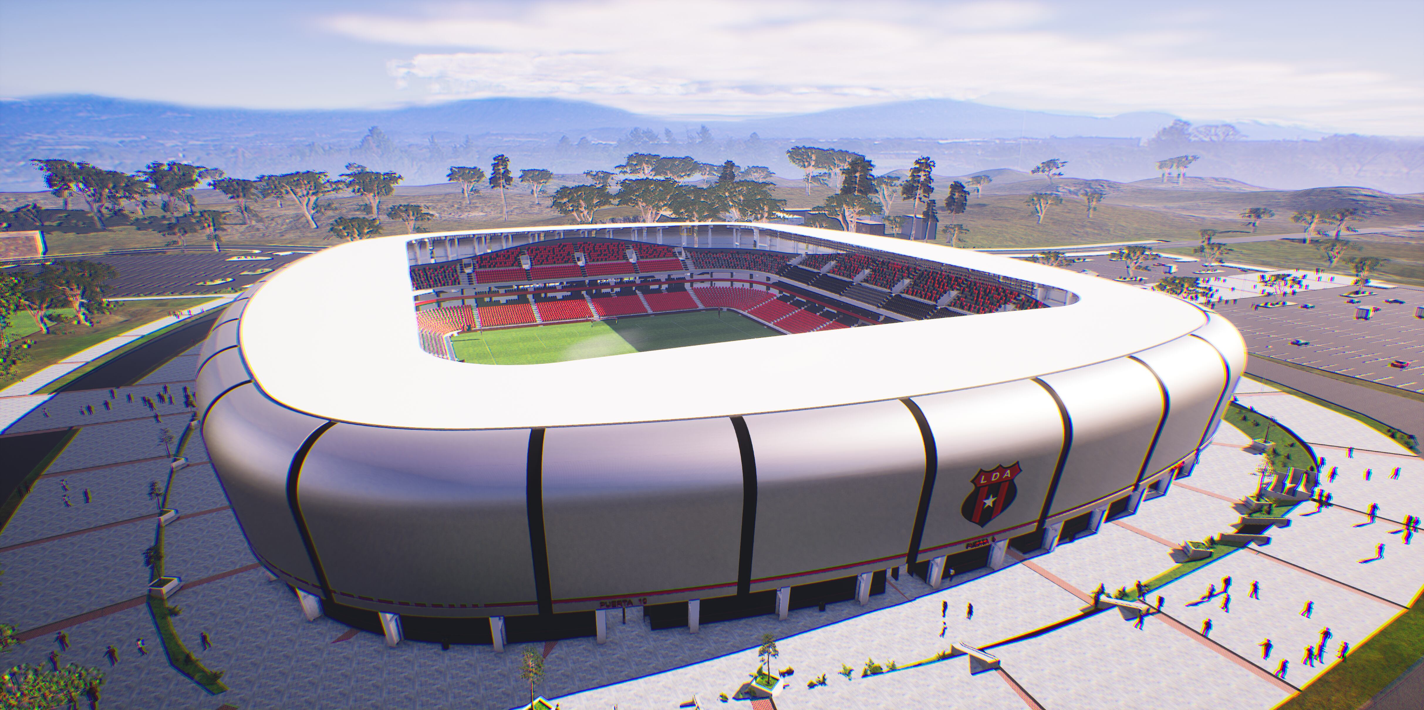 Así lucirá el nuevo estadio de la Liga Deportiva Alajuelense. Prensa LDA.