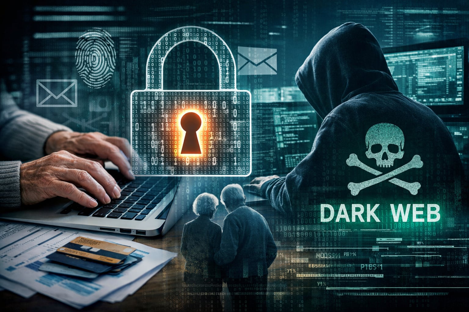 La información personal se comercializa de forma ilegal en mercados digitales ocultos.